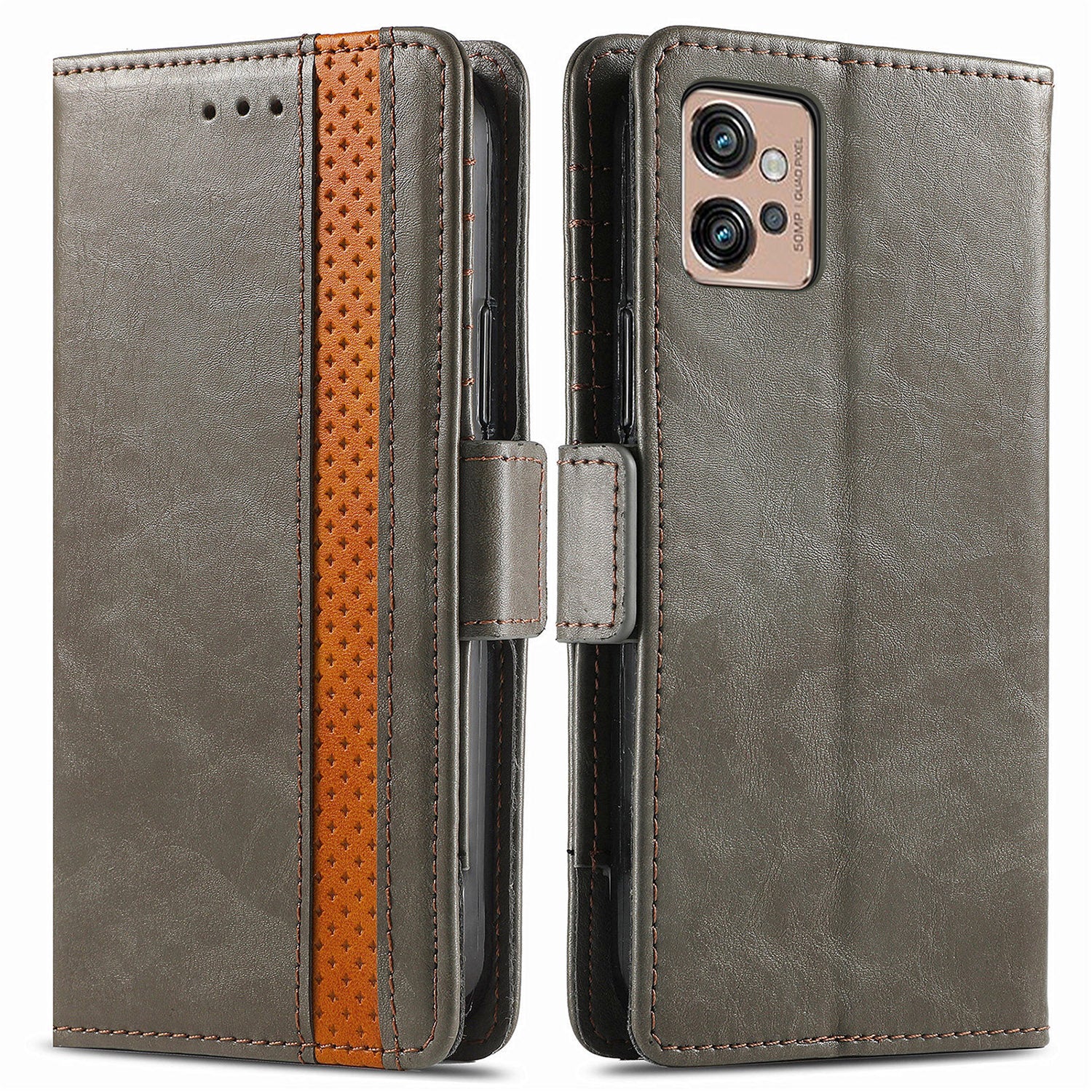 CASENEO 002 Series RFID Blocking Phone Case for Motorola Moto G32 4G Business Splicing Style PU Leather TPU Wallet Stand Anti-drop Phone Cover CASENEO 002 Series RFID Blocking Phone Case for Motorola Moto G32 4G Business Splicing Style PU Leather TPU Wallet Stand Anti-drop Phone Cover